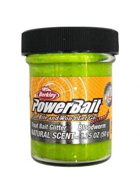 BERKLEY PowerBait® Natural scent dought (Chartreuse/Bloodworm)