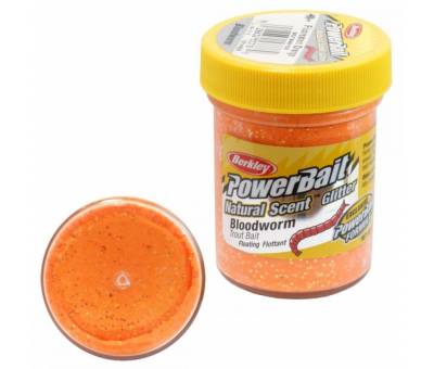 Berkley Power Bait Natural Scent Glitter - Fluorescent Orange